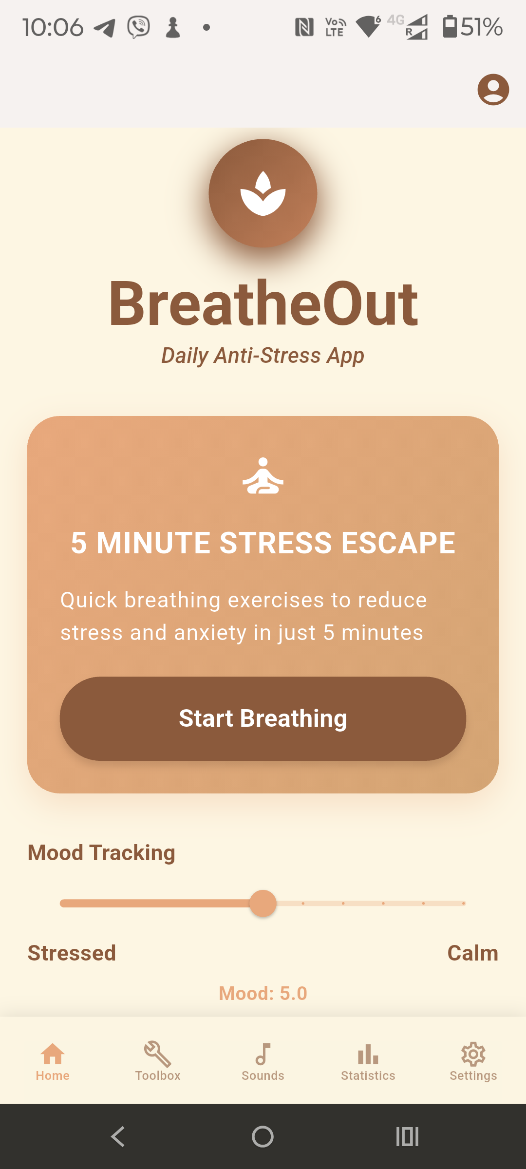 BreatheOut App Screenshot 1
