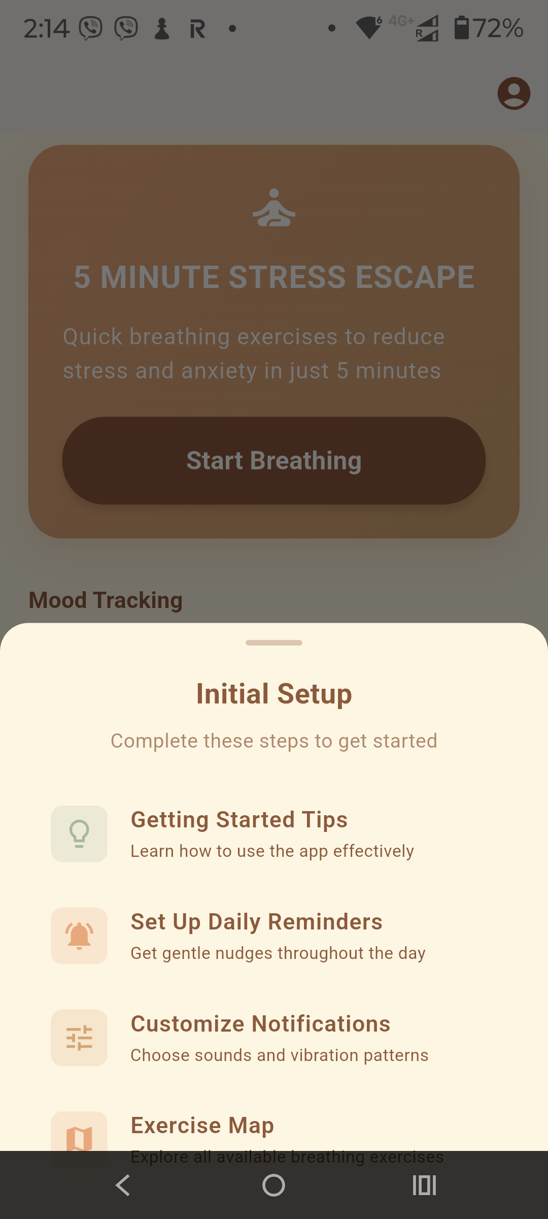 BreatheOut App Screenshot 2